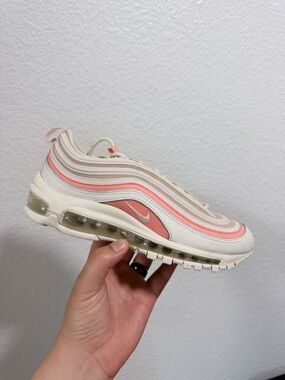 Nike Women’s Air Max 97 in Cream and Coral Pink